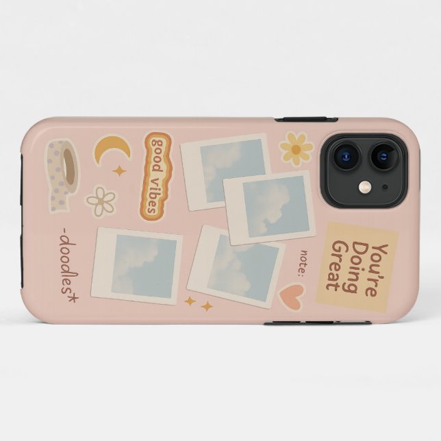 Digital Collage Aesthetic Phone Case (Back (Horizontal))