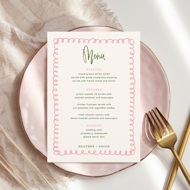 Digital Colorful Pink and Green Wave Invitation (Creator Uploaded)