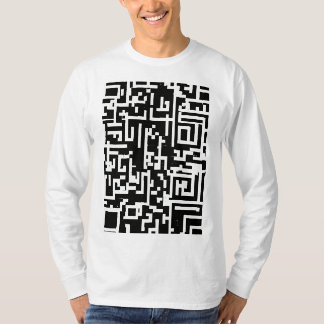 Digital Connection: QR Code Artistry Shirt" T-Shirt (Front)