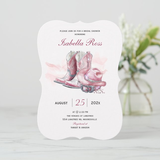 Digital Cowgirl Bridal Shower Template (Standing Front)