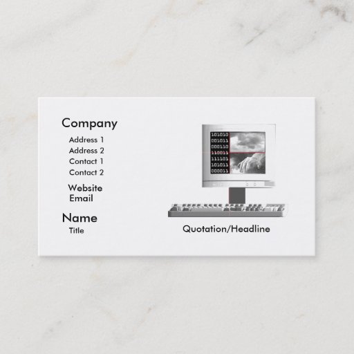 Customizable Digital Creation - Business Size Business Card