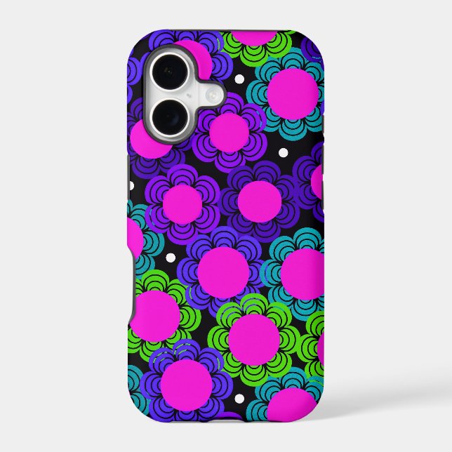 Digital Daisies Iphone Case (Back)
