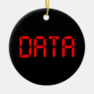 DIGITAL DATA CERAMIC ORNAMENT