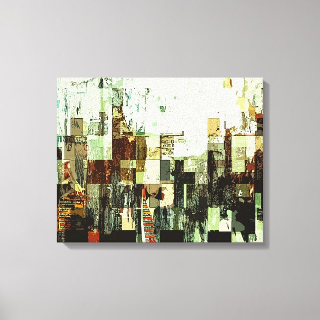 Digital Decay Canvas Print (Front)