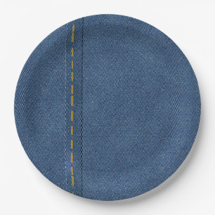 DIGITAL DENIM PAPER PLATES