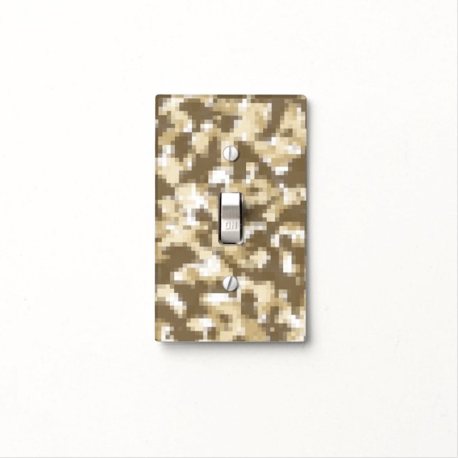 Digital Desert Camo Light Switch Cover (In Situ)