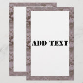 Digital Desert Camouflage with White (Front/Back)