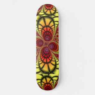 Digital Design Art Gold Grunge Rust Skateboard Deck