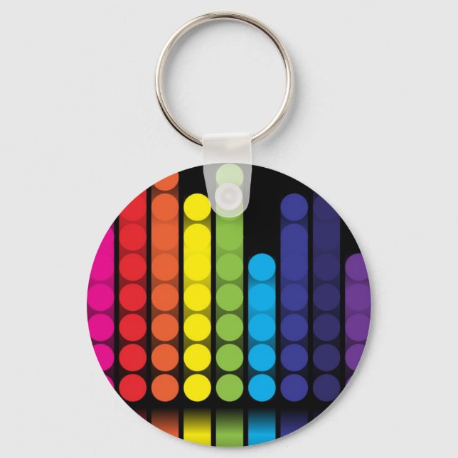 Digital Dots Keychain (Front)