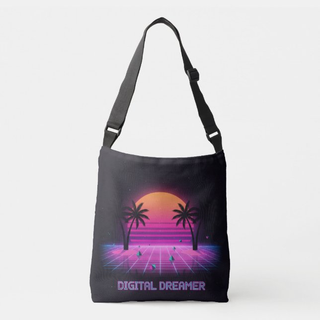 Digital Dreamer Eco-Friendly Tote | Aesthetic Bag (Front)