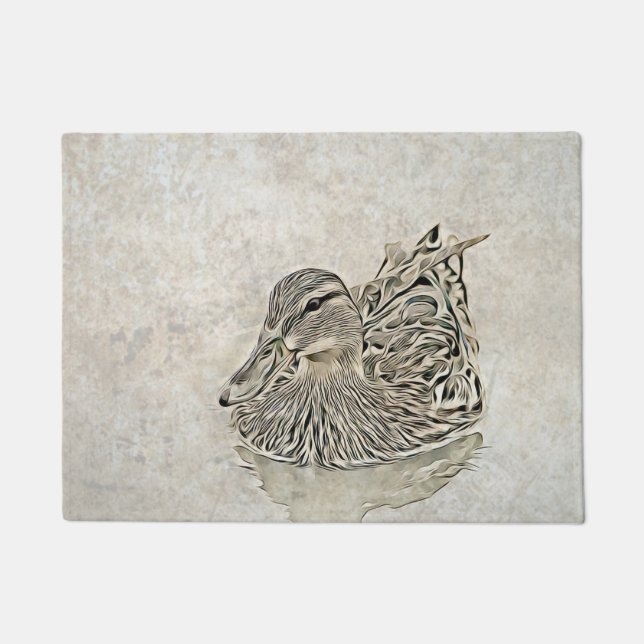 Digital Duck Art Doormat (Front)