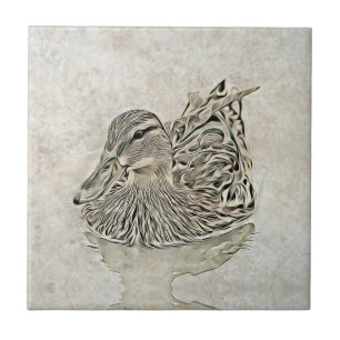Digital Duck Art Tile