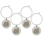 Digital Duck Art Wine Charm