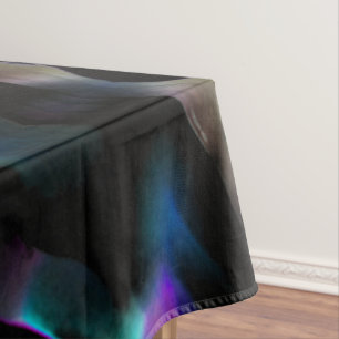 Digital dunes colored with dark blue predominating tablecloth