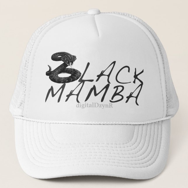 digital DzynR's "BLACK MAMBA" Hat (Front)