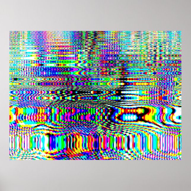 Digital effects. Multicolor abstract background. C Poster (Front)