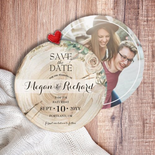 Digital Elegant Rustic Wood Greenery Invitation 