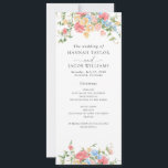 Digital Elegant Wildflower Wedding Program<br><div class="desc">Elevate your wedding with our Elegant Colorful Wildflower Wedding Ceremony Program. Embrace the beauty of the season with an elegant, colorful wildflower wedding program. This program not only serves as a guide to your ceremony but also as a memento that reflects the essence of your love story. The watercolor floral...</div>