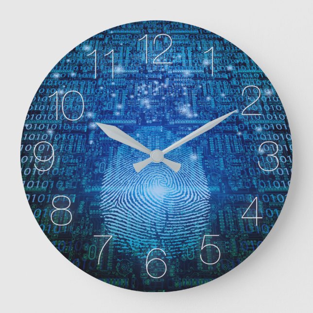 Digital Fingerprint Large Clock (Front)