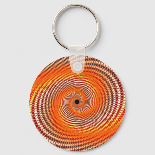 Digital flare - Fractal Keychain (Front)