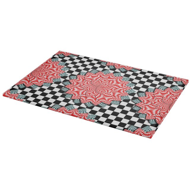 Digital Flower by Kenneth Yoncich Cutting Board (Corner)