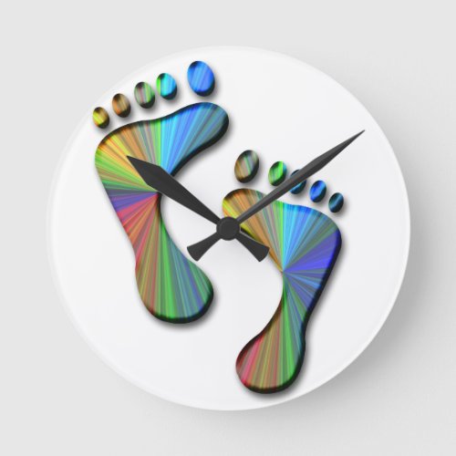 digital footprint round clock