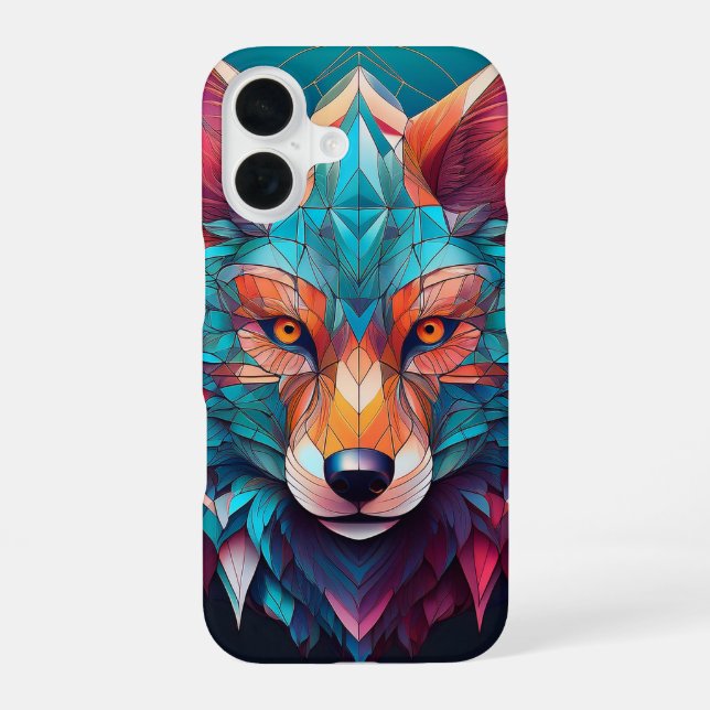 Digital fox iphone case (Back)