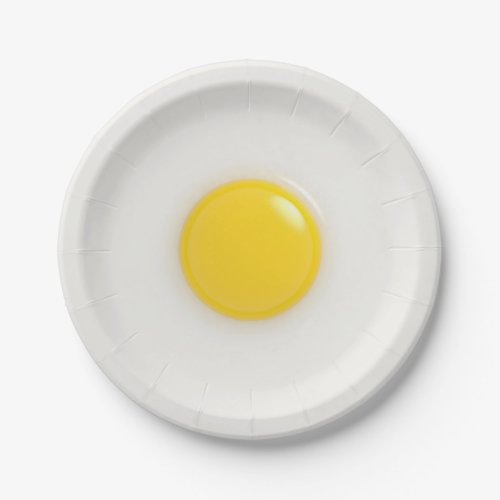 Digital Fried Egg Paper Plates