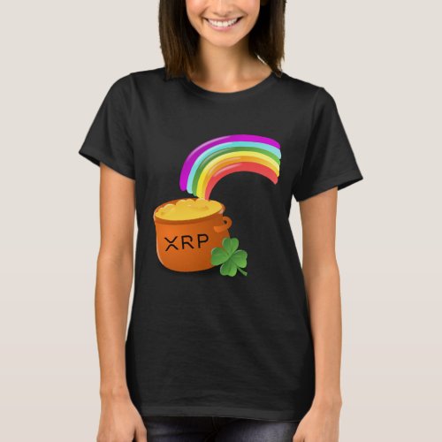 Digital Gold XRP at the end of the rainbow Ripple T_Shirt