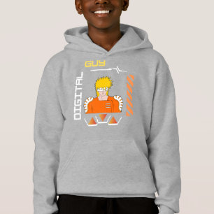 digital guy in a digital world hoodie