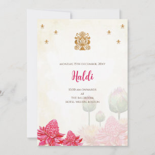 Digital Haldi invitation & Indian wedding card