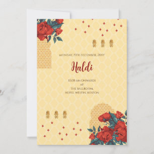 Digital Haldi invitation & Indian wedding card