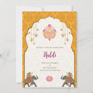 Digital Haldi invitation & Indian wedding card