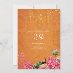 Digital Haldi invitation & Indian wedding card