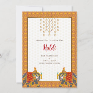 Digital Haldi invitation & Indian wedding card