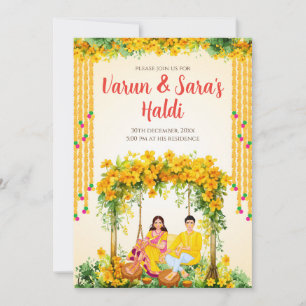 Digital Haldi invitations Pithi invites