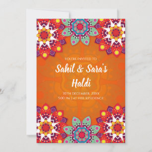 Digital Haldi invitations & Wedding Haldi invites