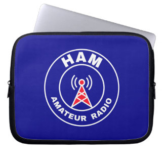 Digital HAM Shack Amateur Radio Operator Laptop Sleeve