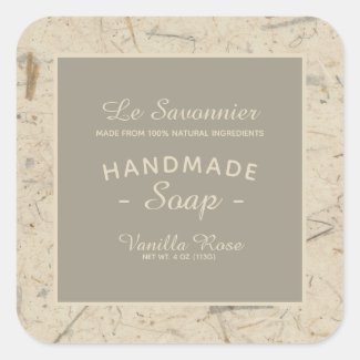 Digital Handmade Floral Paper Natural Soap 
