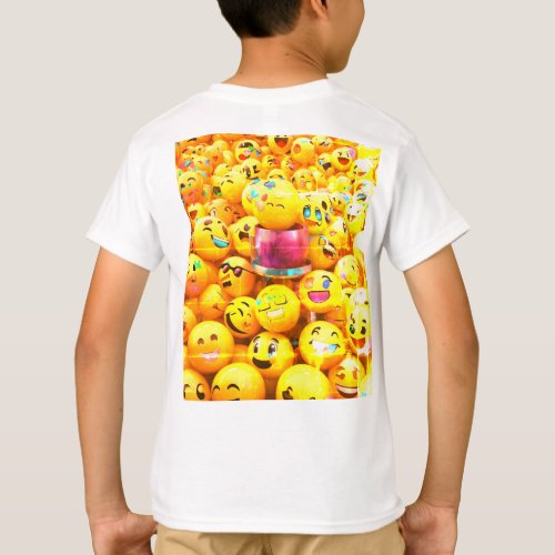  Digital Harmony 3D Emoji Mixer Glow Tee T_Shirt