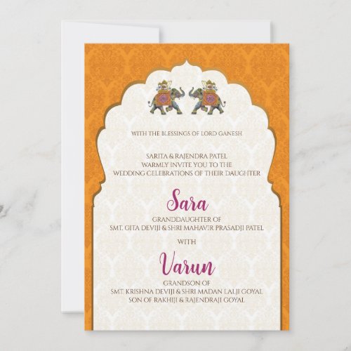 Digital Hindu Wedding card Indian wedding card