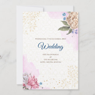 Digital Hindu wedding invitation Indian wedding