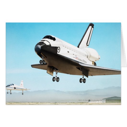 Digital illustration of Space Shuttle Cards (Front Horizontal)