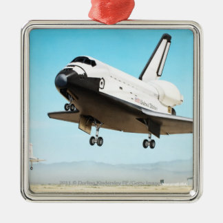 Digital illustration of Space Shuttle Metal Ornament
