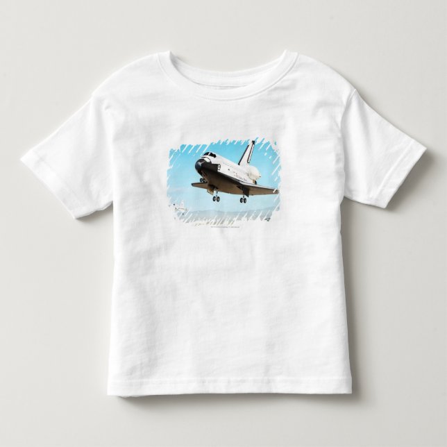 Digital illustration of Space Shuttle Toddler T-shirt (Front)