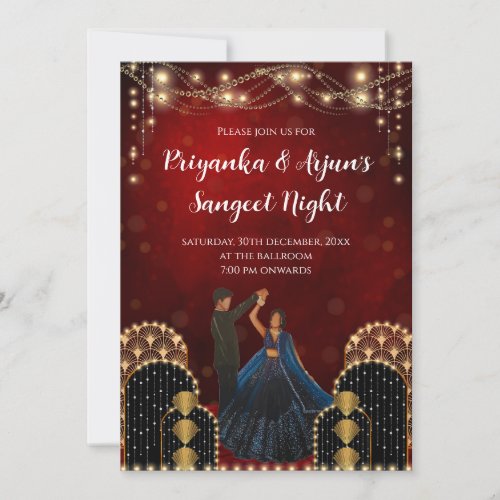 Digital Indian Sangeet invites Sangeet invitations