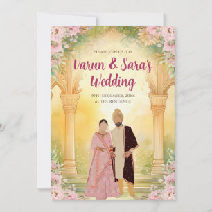Digital Indian Wedding invite Hindu invitation