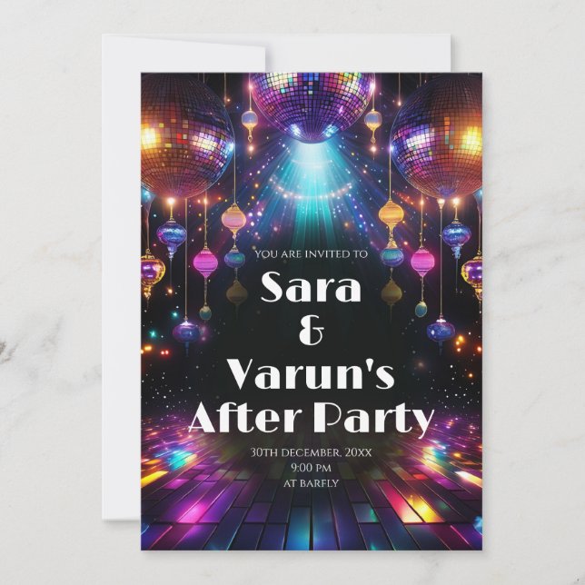 Digital Indian Youngsters Party invite & Wedding (Front)