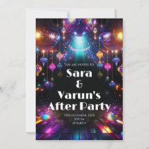 Digital Indian Youngsters Party invite & Wedding