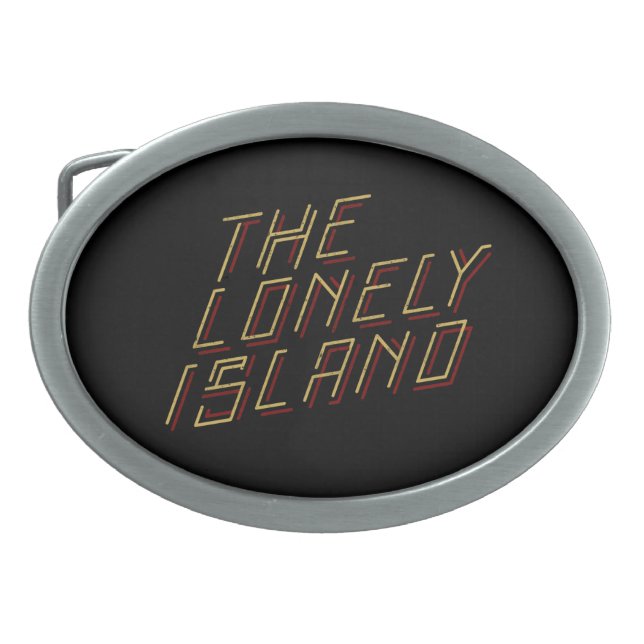 Digital Island Oval Belt Buckle (Front)